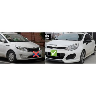 Накладки на дзеркала BMW-Style (Без поворота, 2 шт) Kia Rio 2012-2017 рр. фото 2