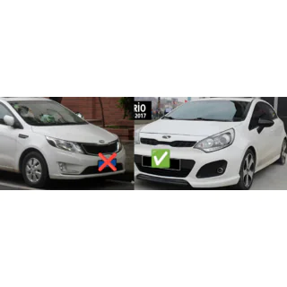 Накладки на дзеркала BMW-Style (Без поворота, 2 шт) Kia Rio 2012-2017 рр. фото 2