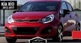 Kia Rio 2012-2017 рр. Накладки на дзеркала BMW-Style (З поворотом, 2 шт) фото 7