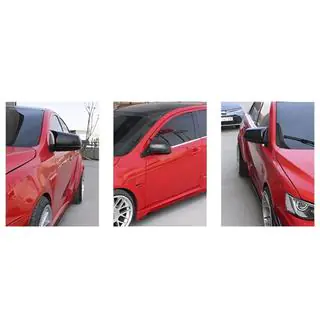 Накладки на дзеркала BMW-Style (2 шт) Mitsubishi Lancer X 2008- рр. фото 2