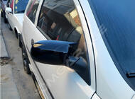 Opel Corsa C 2000-2006 рр. Накладки на дзеркала BMW-Style (2 шт) фото 3