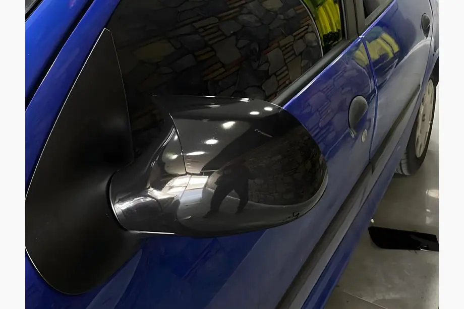 Peugeot 206 1998-2024 рр. Накладки на дзеркала BMW-Style (2 шт)