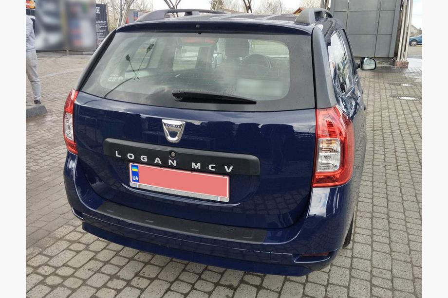 Renault Logan MCV 2013-2022 рр. Накладка на задній бампер (ABS, Esa) Фото 3