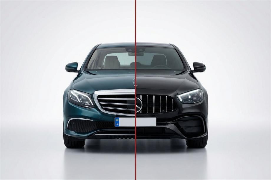 Mercedes E-class W213 2016-2023 рр. Комплект рестайлінгу в AMG E63 2024 року Image
