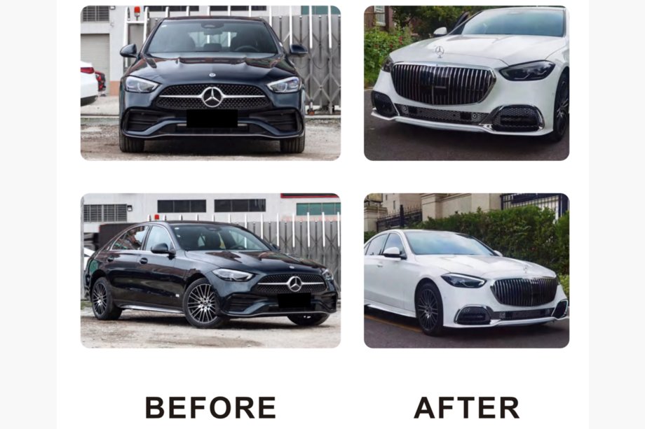 Mercedes C-class W206 2022- рр. Передній бампер в зібраному вигляді (Maybach) Image