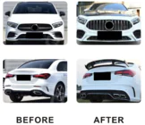 Mercedes A-class W177 2018- рр. Комплект обвісів AMG A45 (type-B) фото 1