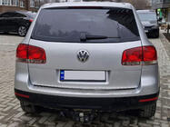 Volkswagen Touareg 2002-2010 рр. Накладка на задній бампер Carmos (нерж) фото 1