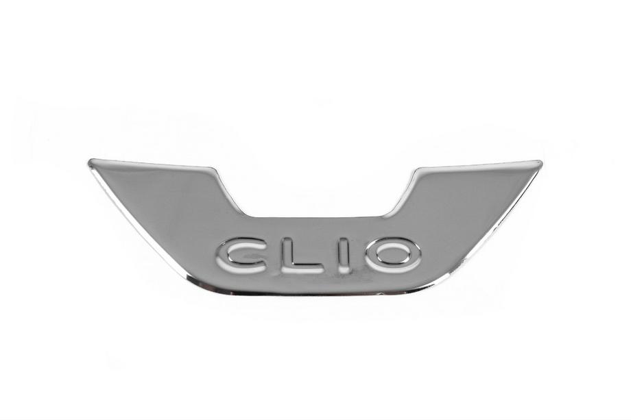 Renault Clio IV 2012-2019 рр. Обведення передньої емблеми Carmos (нерж.) Фото 2