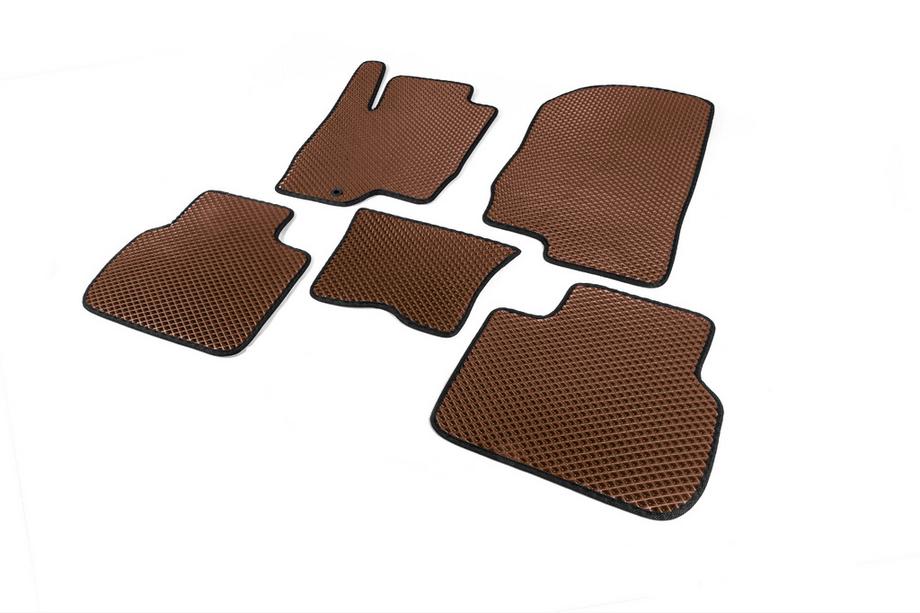 Mitsubishi Colt 2004-2012 рр. Килимки EVA (Коричневий) Фото 2