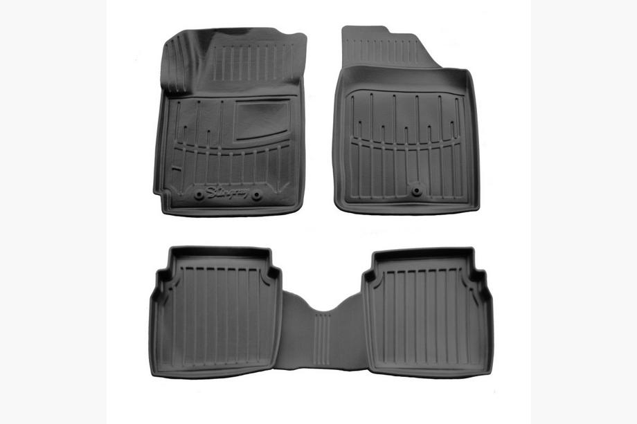 Hyundai I-10 2008-2013 рр. Килимки Stingray 3D (4 шт) Image