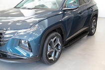 Бокові пороги Shining Black (2 шт., Алюміній) фото 4