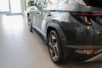 Бокові пороги Shining Black (2 шт., Алюміній) фото 2