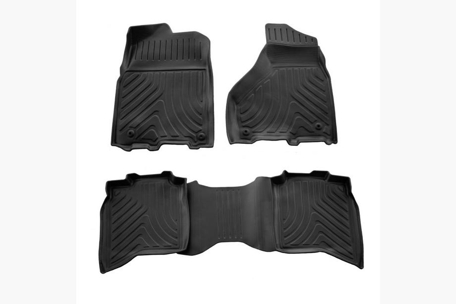 Dodge RAM (DS/DJ/D2) 2009-2024 рр. Килимки Stingray 3D (Crew cab, 2009-2018, 4 шт) Image