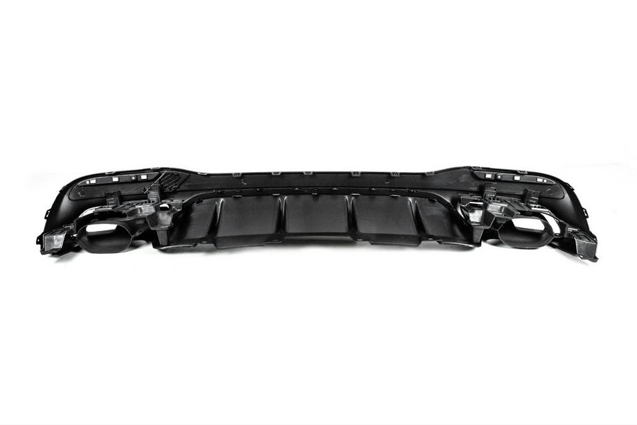 Mercedes GL/GLS class X166 2012-2019 рр. Задній дифузор GLS63 AMG (з насадками Black) Фото 4
