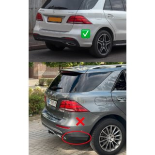 Задній дифузор для GLE (дизайн GLE63) фото 3