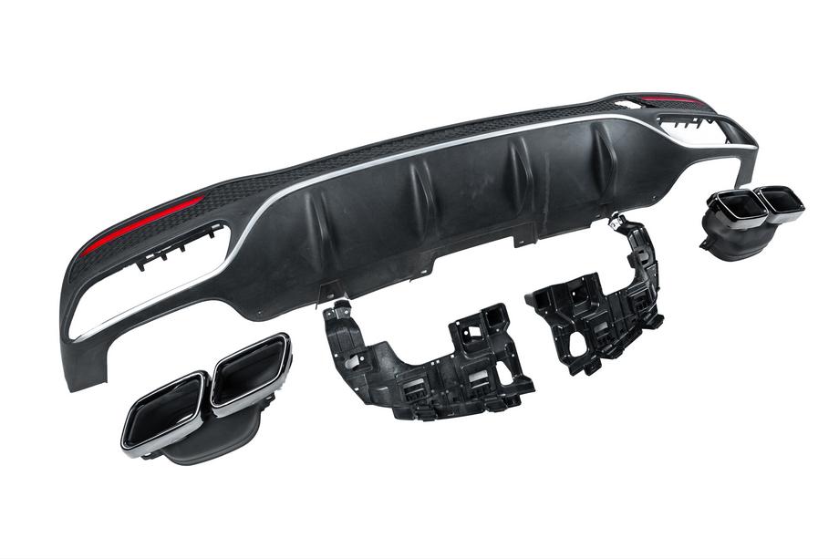Mercedes GLE/ML class W166 2011-2018 рр. Задній дифузор для GLE (дизайн GLE63) Фото 10