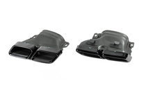 Mercedes E-сlass W213 2016-2023 рр. Задній дифузор з насадками Black (для AMG/AMG-Line, Дизайн E63 2016-2020) фото 8