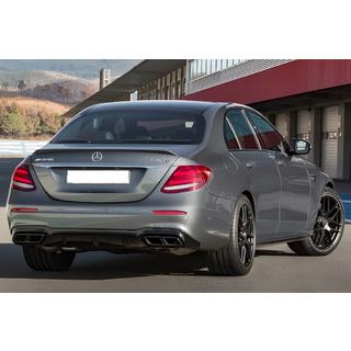 Задній дифузор з насадками Black (для AMG/AMG-Line, Дизайн E63 2016-2020) фото 1