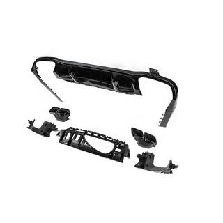 Задній дифузор з насадками Black (для AMG/AMG-Line, Дизайн E63 2016-2020) фото 4