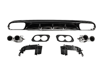 Mercedes E-сlass W213 2016-2023 рр. Задній дифузор з насадками (Дизайн E53) фото 2