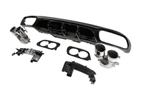 Mercedes E-сlass W213 2016-2023 рр. Задній дифузор з насадками (Дизайн E53) фото 3