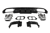 Mercedes E-сlass W213 2016-2023 рр. Задній дифузор з насадками (Дизайн E53) фото 5