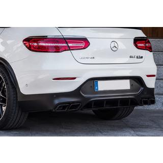 Задній дифузор з насадками Black (Дизайн AMG63 ) фото 2