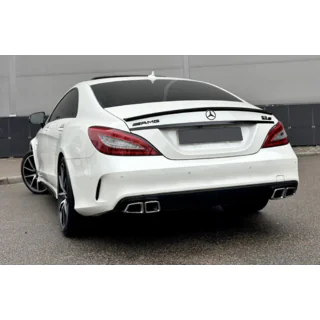 Задній дифузор з насадками Black (2015-2018, Дизайн CLS63)