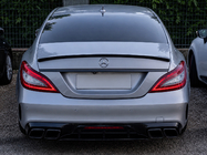 Mercedes CLS C218 2011-2018 рр. Задній дифузор з насадками Black (2015-2018, Дизайн GT63) фото 4