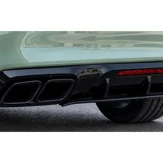 Задній дифузор з насадками Black (2015-2018, Дизайн GT63) фото 2