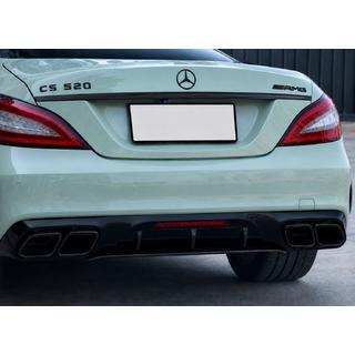Задній дифузор з насадками Black (2015-2018, Дизайн GT63) фото 3