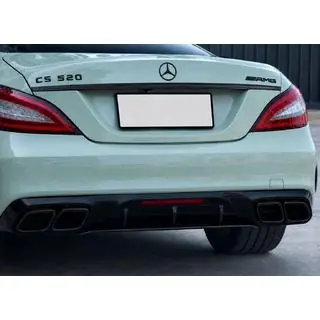 Задній дифузор з насадками Black (2015-2018, Дизайн GT63) фото 3