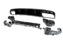 Mercedes S-class C217 Coupe 2014-2020 рр. Задній дифузор з насадками Black (2018-2020, Дизайн S-COUPE63) фото 4