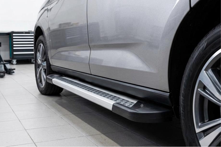 Ford Connect 2021- рр. Бокові пороги Vision New Grey (2 шт., Алюміній) Максі база Фото 1