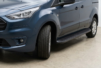 Ford Connect 2021- рр. Бокові пороги Tayga Black (2 шт., Алюміній) фото 1