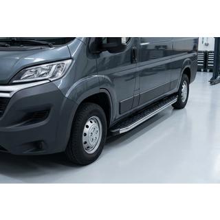 Бокові пороги BlackLine (2 шт., алюміній) Opel Movano 2021- рр. фото 1