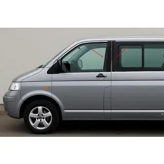 Накладки на дверні стійки EuroCap Volkswagen T5 Multivan 2003-2010 рр. фото 1