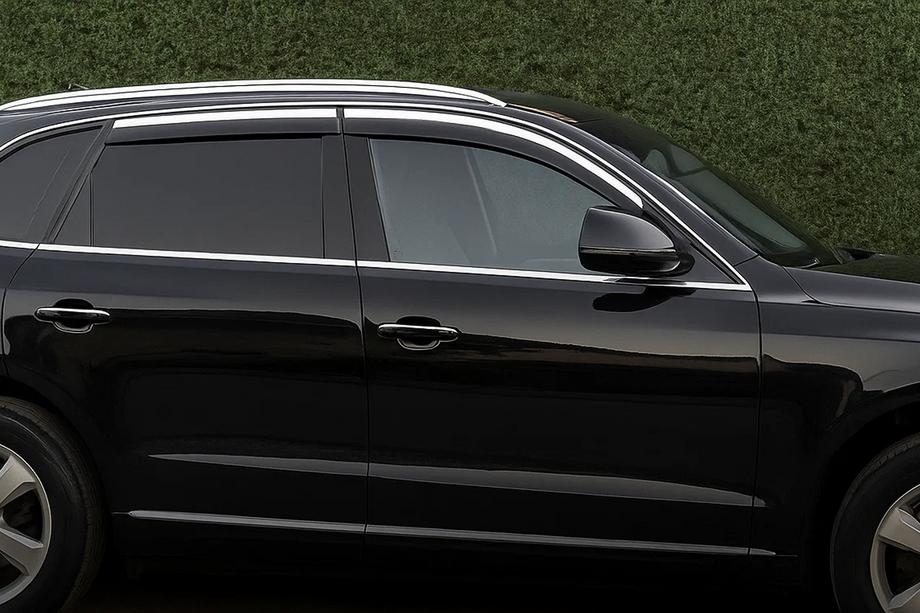 Audi Q5 2008-2017 рр. Вітровики з хромованим молдингом Niken Luxury (4 шт) Фото 1