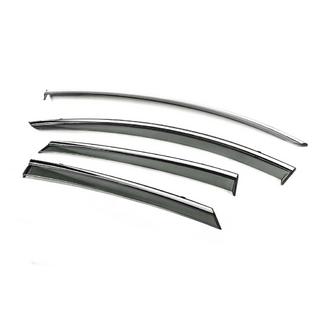 Вітровики з хромованим молдингом Niken Luxury (SD, 4 шт) фото 2