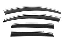 Honda CRV 2012-2016 рр. Вітровики з хромованим молдингом Niken Luxury (4 шт) фото 3