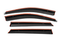 Hyundai Santa Fe 3 2012-2018 рр. Вітровики з хромованим молдингом Niken Luxury (4 шт) фото 3