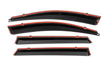 Kia Sorento III UM 2014-2020 рр. Вітровики з хромованим молдингом Niken Luxury (4 шт) фото 6