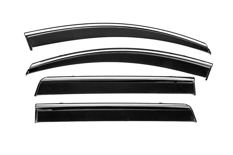 Вітровики з хромованим молдингом Niken Luxury (4 шт) Image