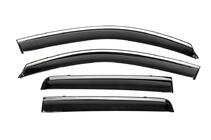 Mitsubishi Outlander 2006-2012 рр. Вітровики з хромованим молдингом Niken Luxury (4 шт) фото 1