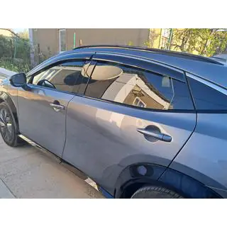 Вітровики з хромованим молдингом Niken Luxury (4 шт) Nissan Ariya 2022- рр. фото 1