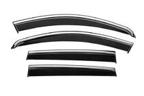 Renault Duster 2008-2017 рр. Вітровики з хромованим молдингом Niken Luxury (4 шт) фото 1