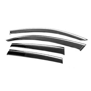 Вітровики з хромованим молдингом Niken Luxury (4 шт) фото 2