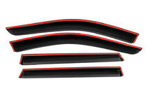 Subaru Outback 2009-2014 рр. Вітровики з хромованим молдингом Niken Luxury (4 шт) фото 3