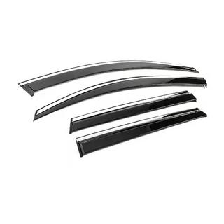 Вітровики з хромованим молдингом Niken Luxury (2018-2022, 4 шт) фото 3