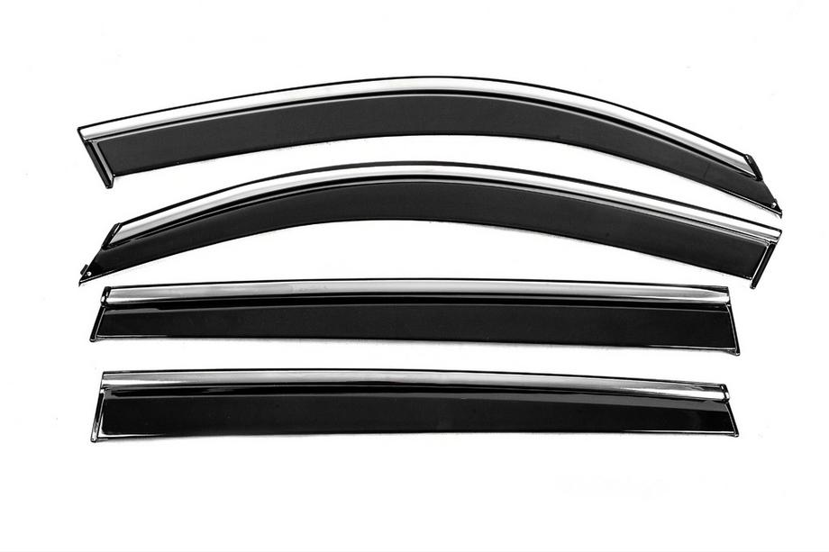 Вітровики з хромованим молдингом Niken Luxury (4 шт) Image